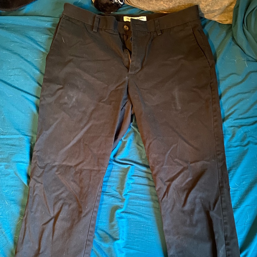 Mens Slim Black Pants